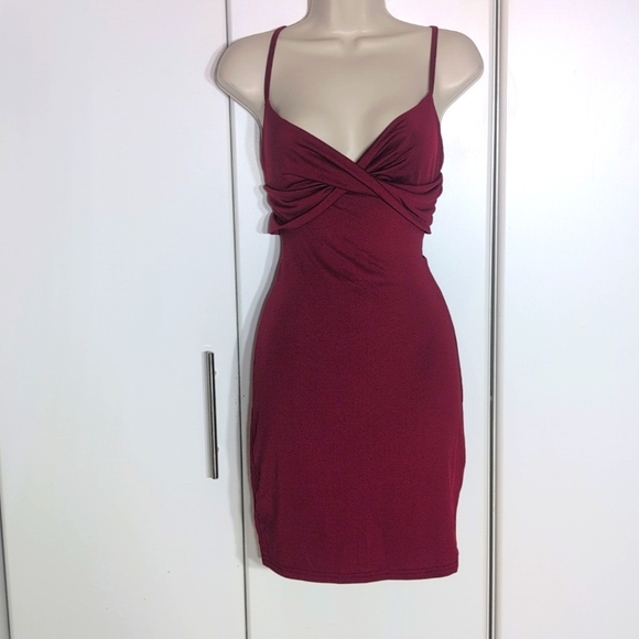 Shein Elegant Red Women's Dress Size Medium - Picture 1 of 6